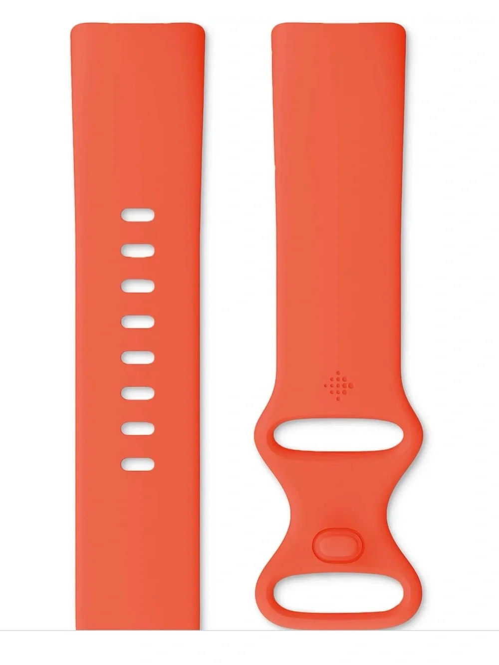Fitbit Unisex Orange Charge 6 Silicone Fitness Tracker Watch 36mm